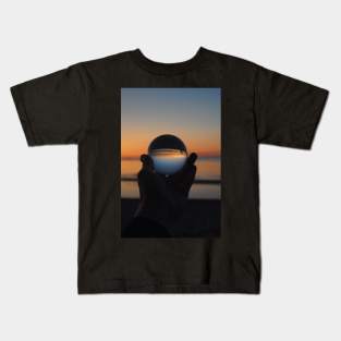 sunset in a sphere Kids T-Shirt